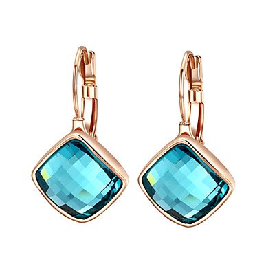 Women Crystal earrings, zircon retro, party, sky blue wedding party gifts