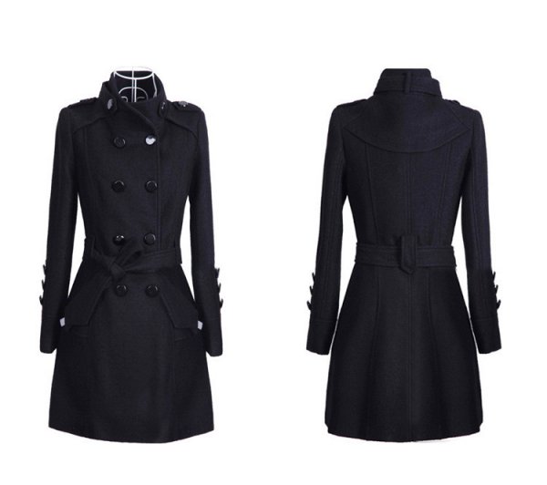 Woolen Coat Women Mid-Length Korean Style Woolen Coat