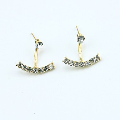 Women Crystal earrings, diamond, fashion steel, silver, diamond, crystal