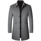 Coat Autumn And Winter Mid-length Men's Woolen Coat