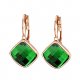 Women Crystal earrings, green