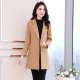 Casual slim woolen coat