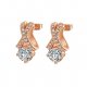 Woman crystal earrings, cubic zirconia