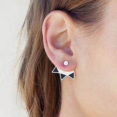 Woman earrings, retro, simple style, fashion steel, silver