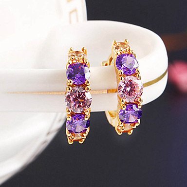 Female earrings earrings, fashion, purple, color